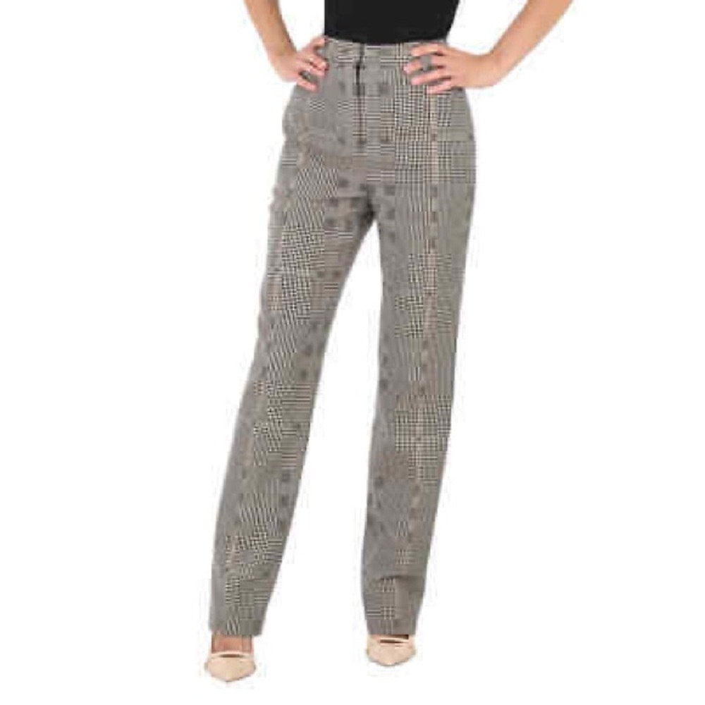 Urban Outfitters tweed print cropped straight leg pants